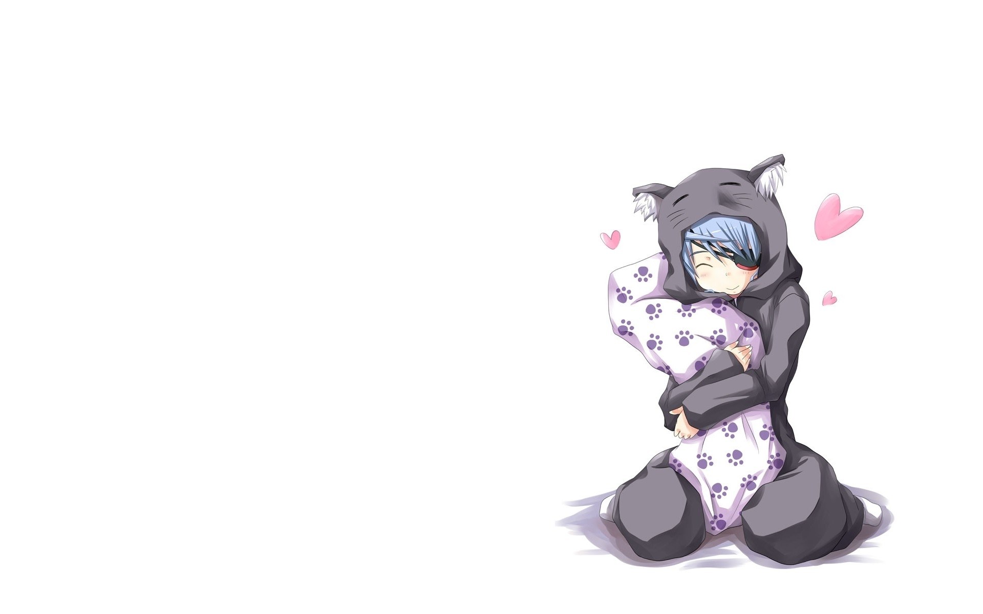 anime character in cat onesie
