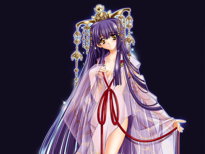 anime character in ceremonial attire
