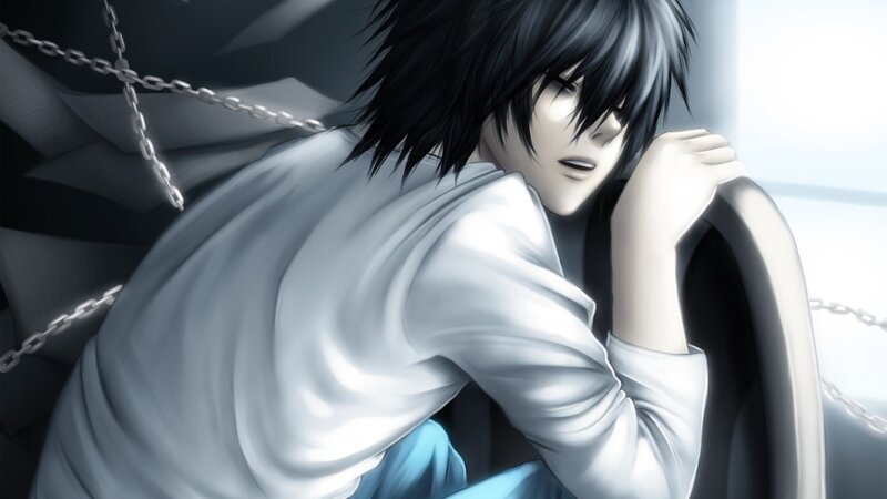 Anime Character in Chains — Gray