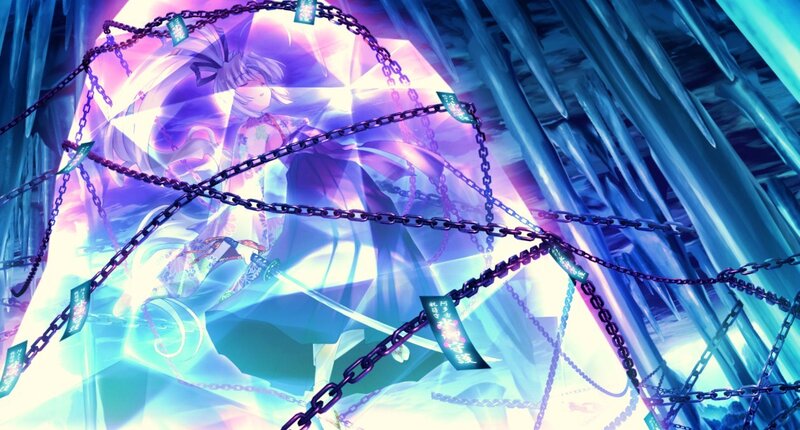 Anime Character in Chains — Purple