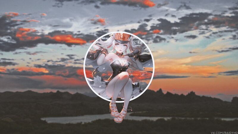 Anime Character in Circle — Orange
