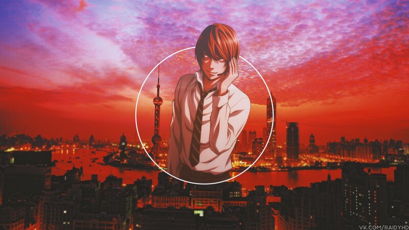 Anime Character in Circle — Red