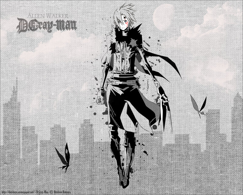 Anime Character in City — Black