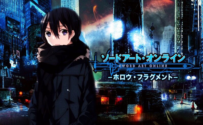Anime Character in City — Blue, Dramatic, Night