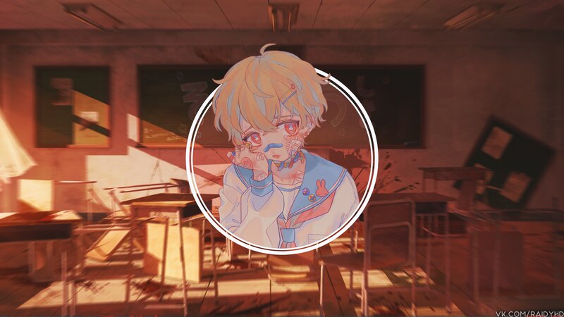 Anime Character in Classroom — Orange