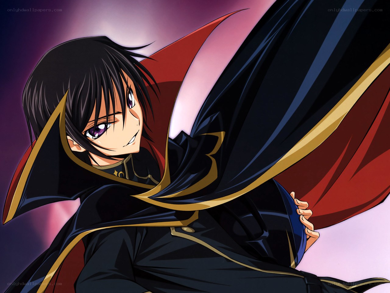 anime character in cloak