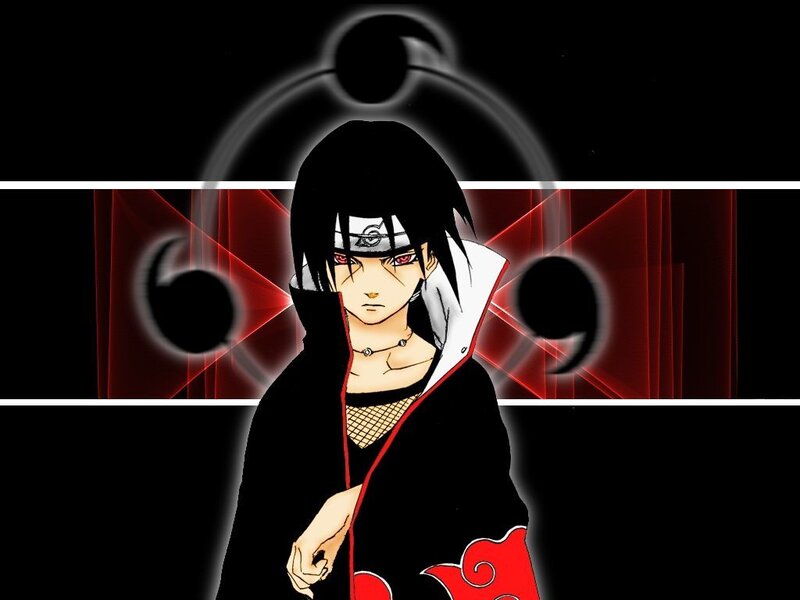 Anime Character in Cloak — Black, Dramatic, Headband