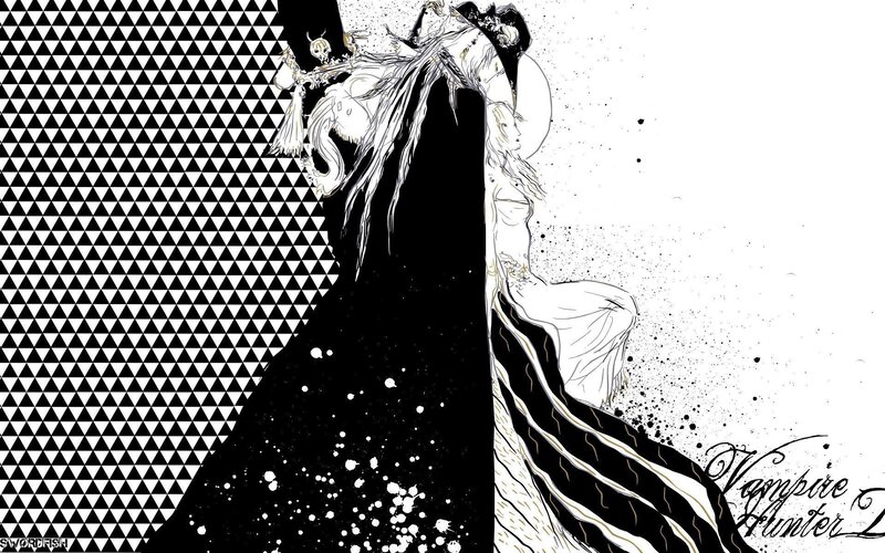 Anime Character in Cloak — Black, Dramatic, Manga, Skull