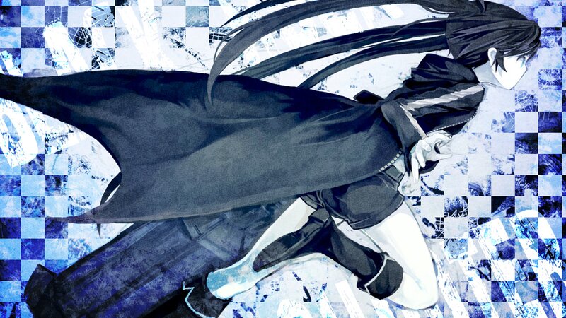 Anime Character in Cloak — Blue, Dramatic, Long Hair