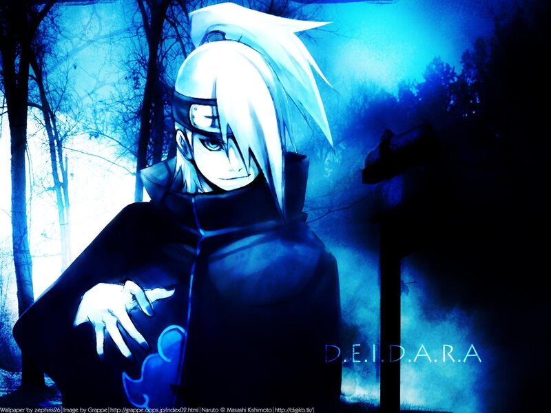 Anime Character in Cloak — Blue, Dramatic, Night, Digital Art