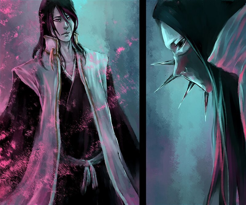 Anime Character in Cloak — Purple, Dramatic, Intense