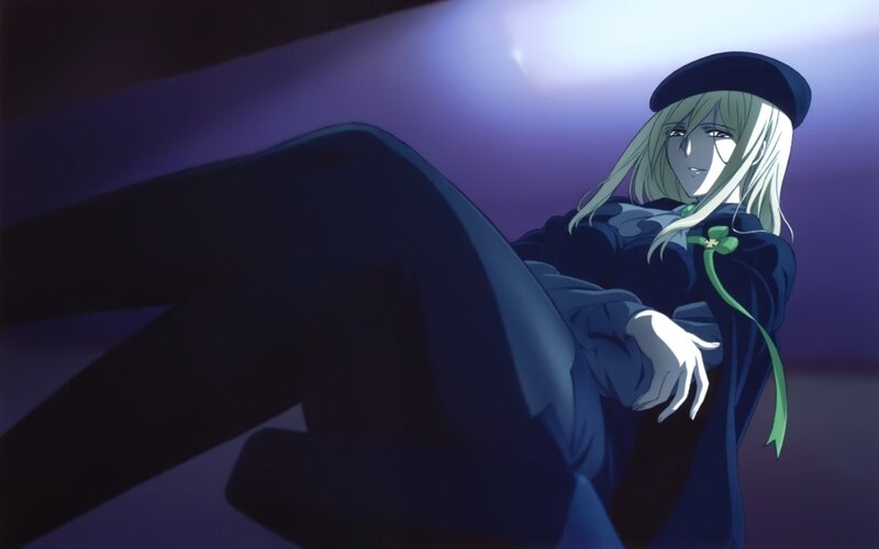 Anime Character in Cloak — Purple, Dramatic, Night