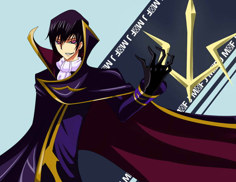 Anime Character in Cloak — Purple, Dramatic, Sword