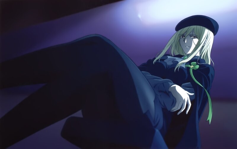 Anime Character in Cloak — Purple, Dramatic