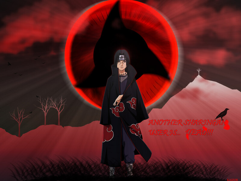 Anime Character in Cloak — Red, Dramatic, Night