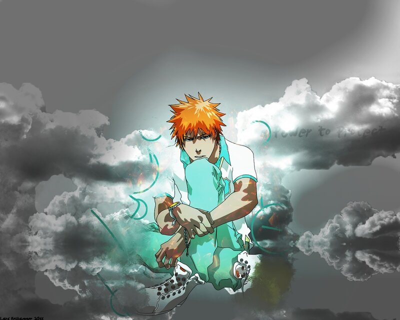 Anime Character in Clouds