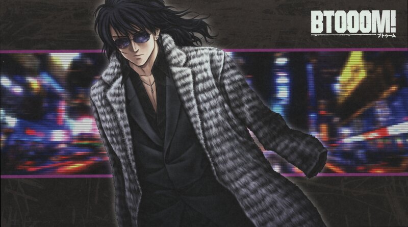 Anime Character in Coat — Black, Dramatic, Night, Manga