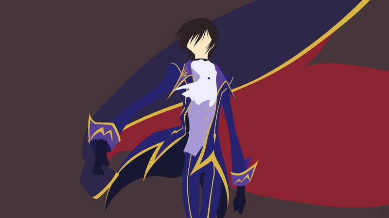 Anime Character in Coat — Purple, Dramatic, Digital Art