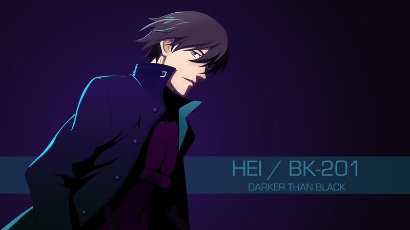 Anime Character in Coat — Purple, Dramatic, Night