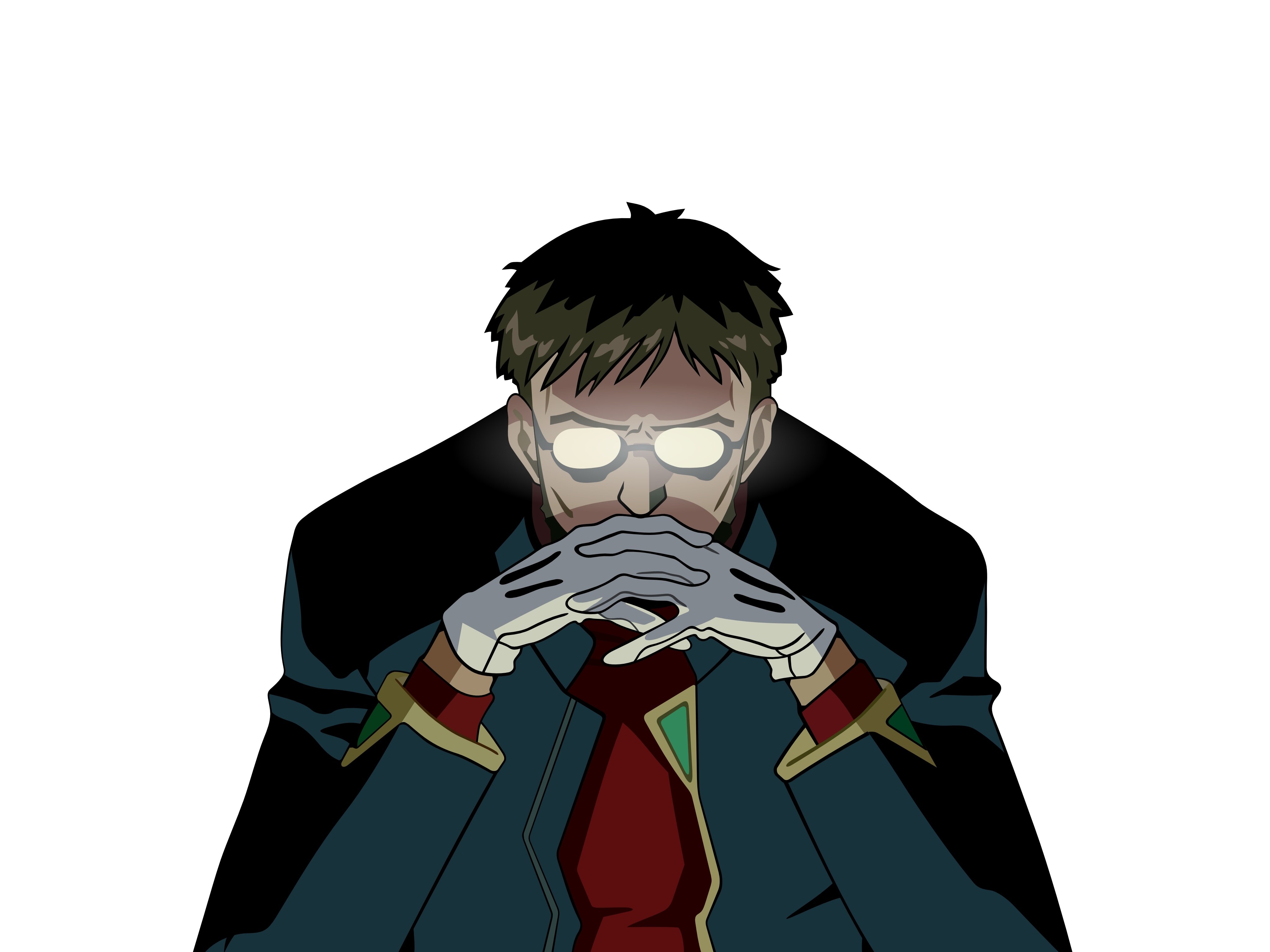 anime character in coat