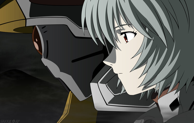 anime character in cockpit