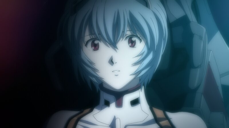 Anime Character in Cockpit — Blue, Dramatic, Mecha Suit
