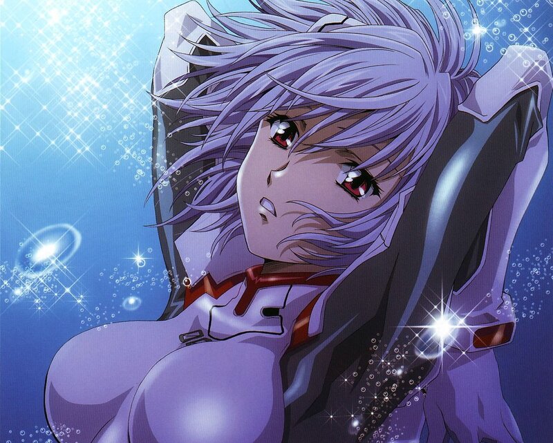 Anime Character in Cockpit — Blue, Dramatic