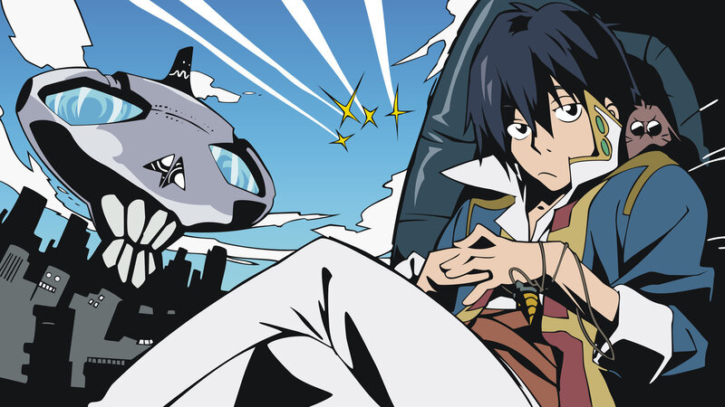 Anime Character in Cockpit — Blue
