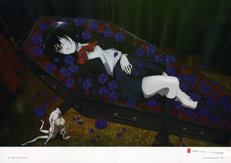 Anime Character in Coffin — Black