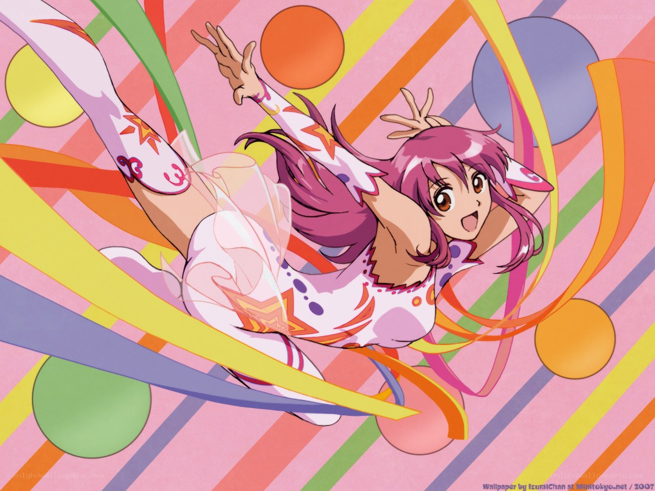 anime character in colorful motion