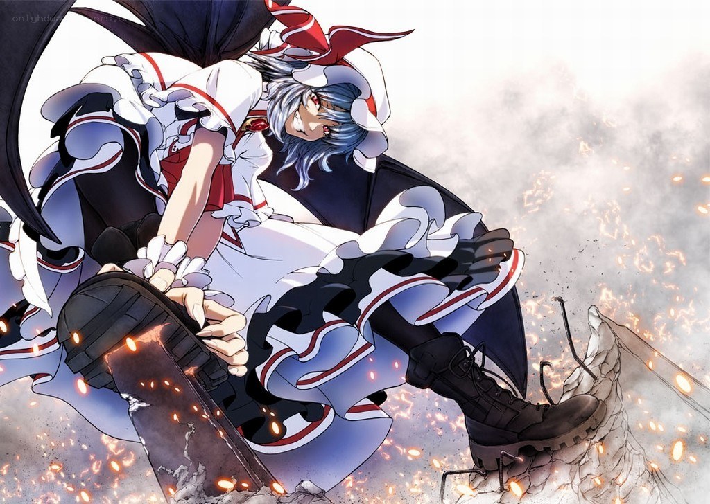 Anime character in combat