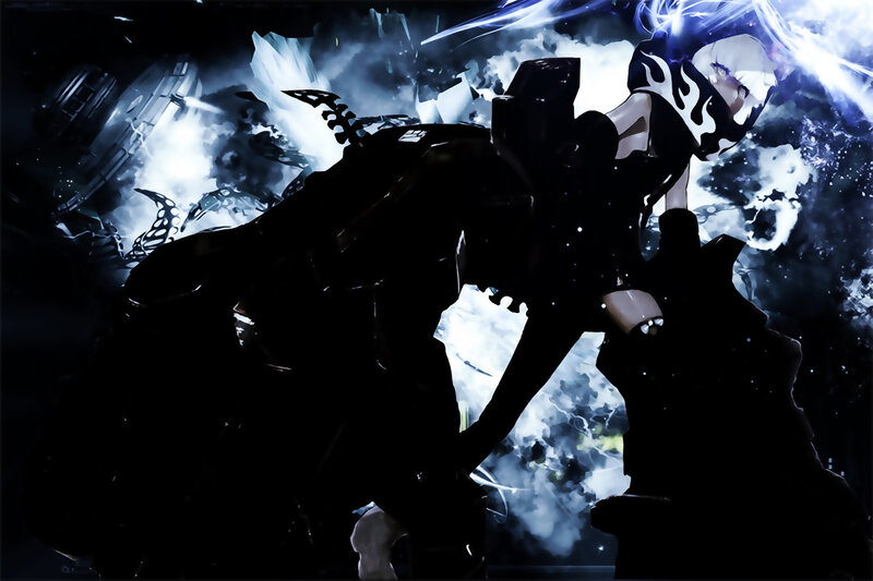 Anime Character in Combat — Black
