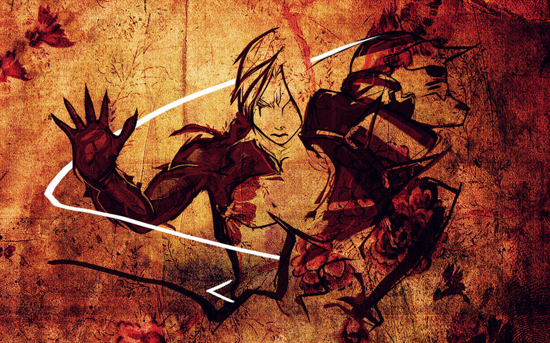 Anime Character in Combat — Brown, Dramatic, Intense