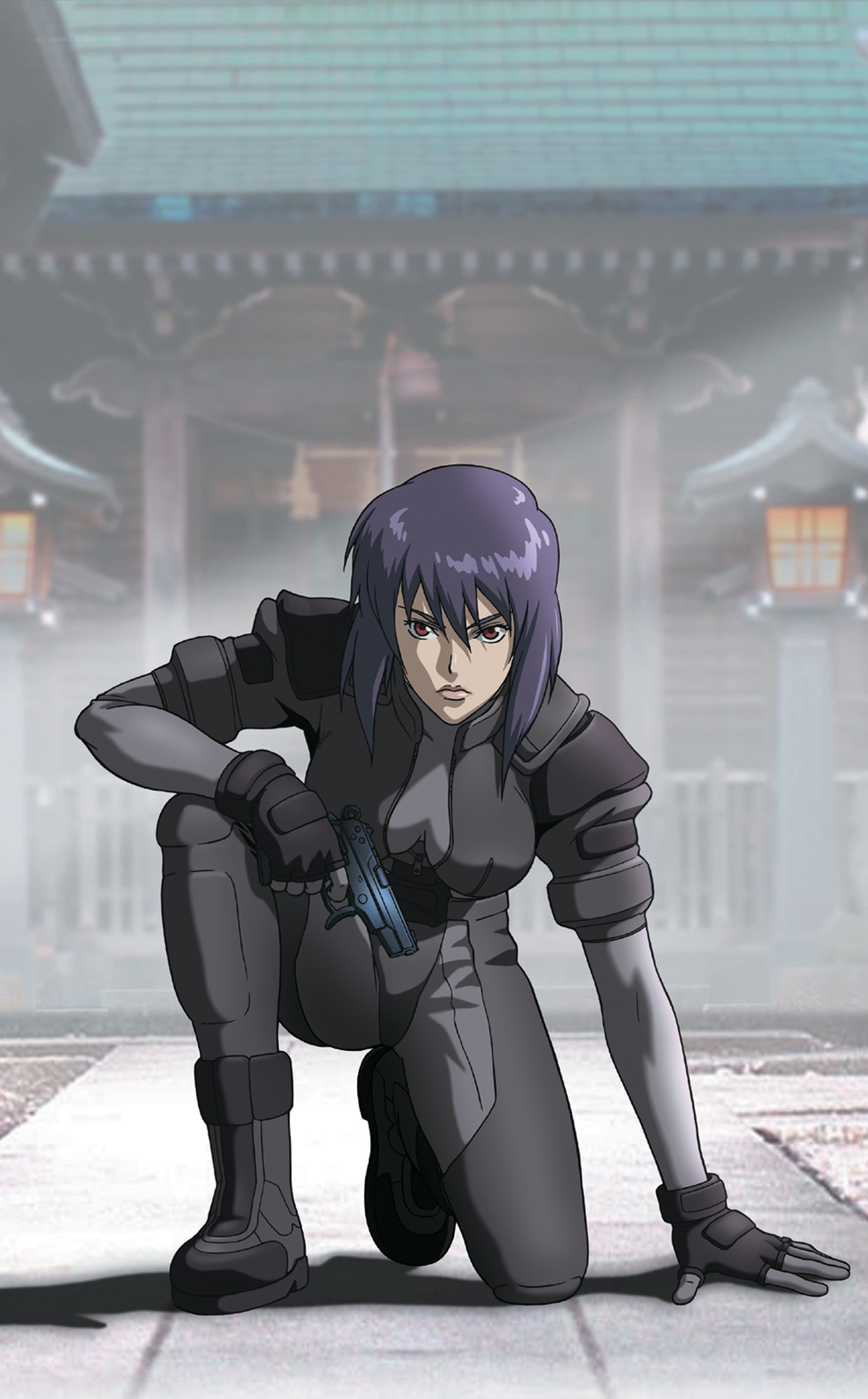 anime character in combat gear