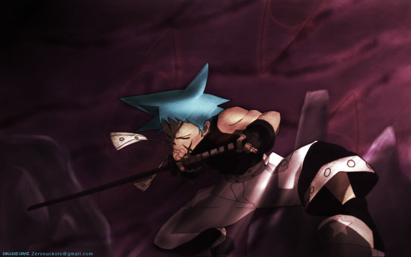 anime character in combat pose