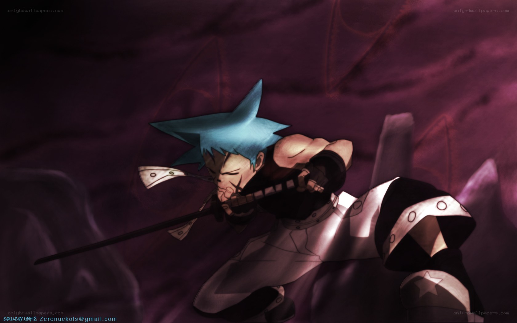 anime character in combat pose