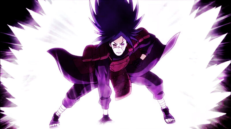 Anime Character in Combat Stance — Purple