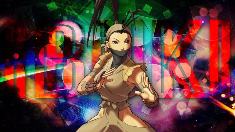 Anime Character in Combat Stance — Red