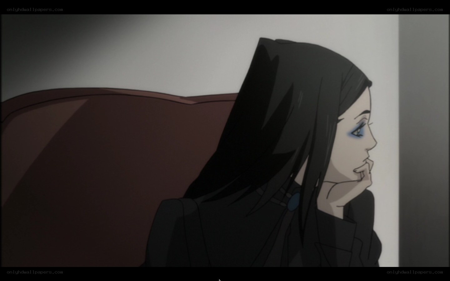 anime character in contemplation