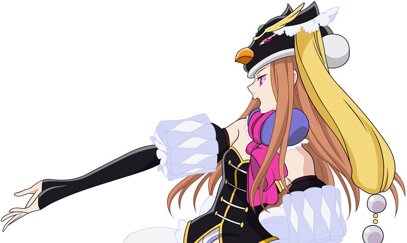 Anime Character in Costume — Black, Dramatic