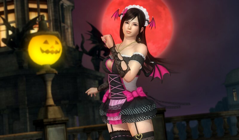 Anime Character in Costume — Black, Spooky