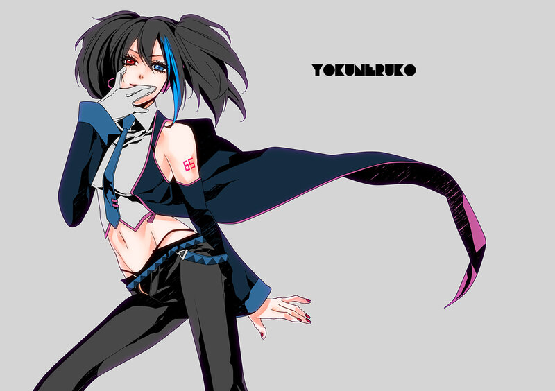 Anime Character in Costume — Black