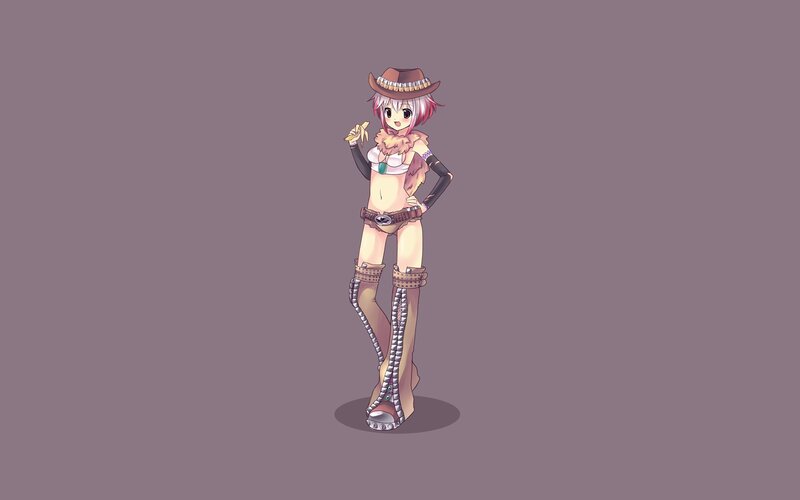 anime character in cowboy outfit