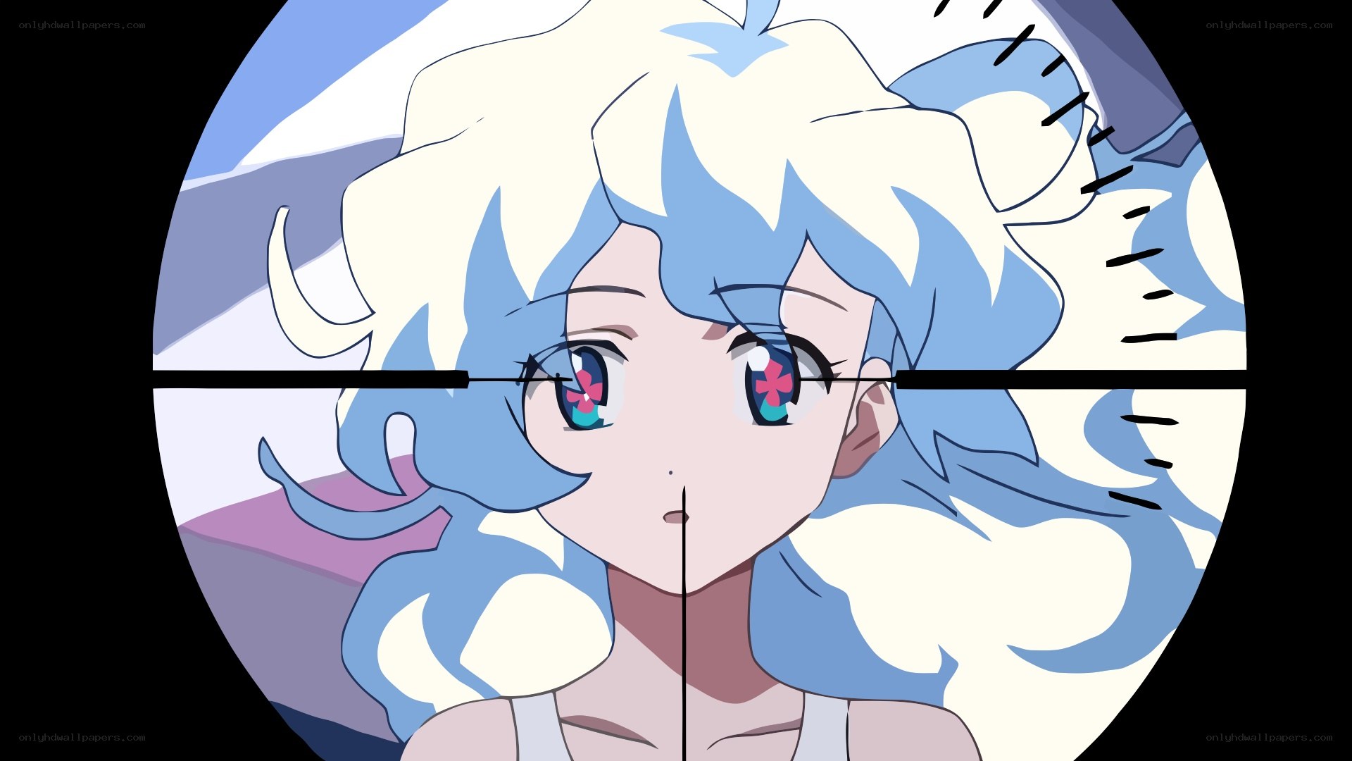 anime character in crosshairs