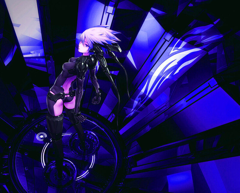 Anime Character in Cybernetic Suit