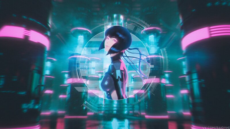 Anime Character in Cyberpunk Setting
