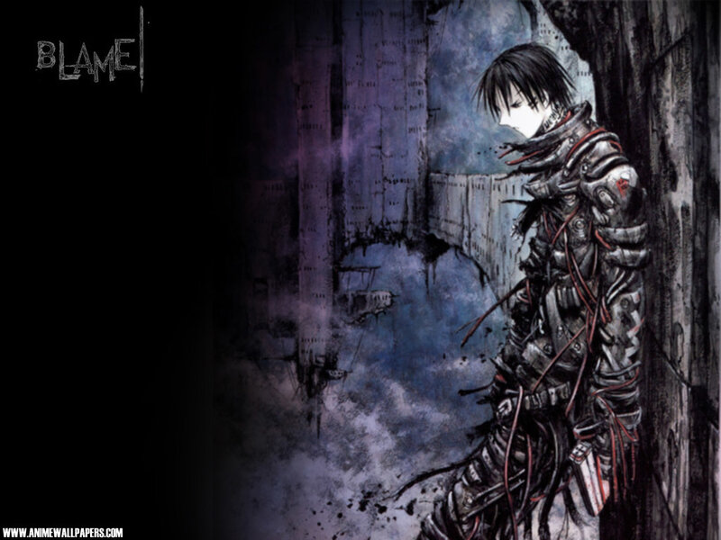 Anime character in dark alley