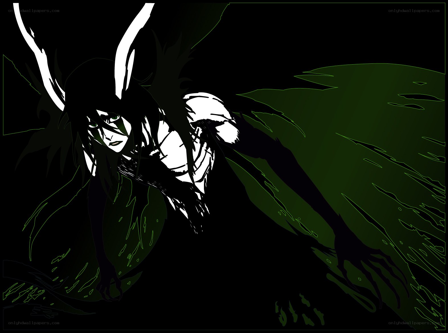 anime character in dark cloak