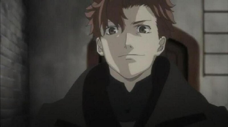 anime character in dark coat