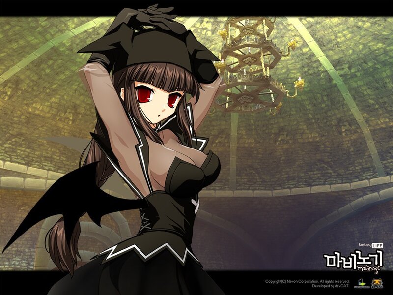anime character in dark dress